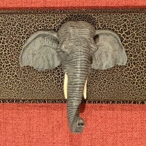 Gray Elephant Wall Decor